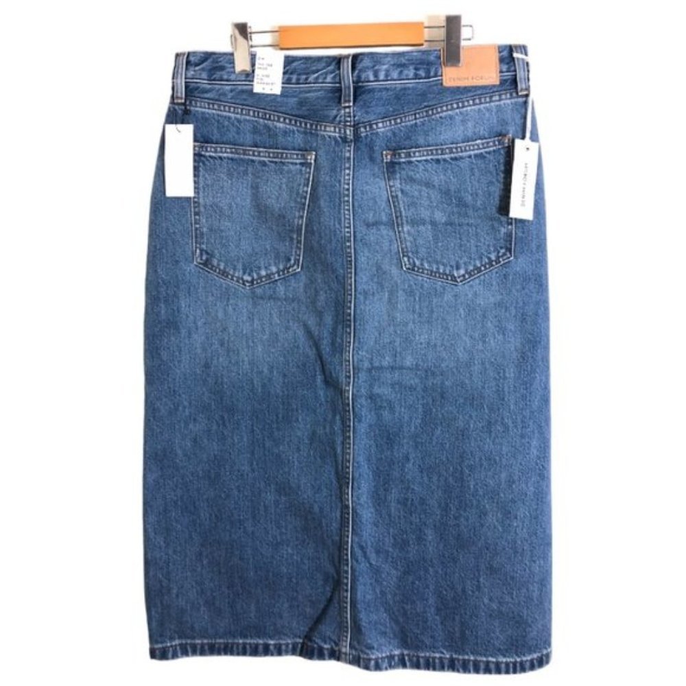 NWT Aritzia Denim Forum The '90s Halle Denim Skirt - Picture 6 of 12